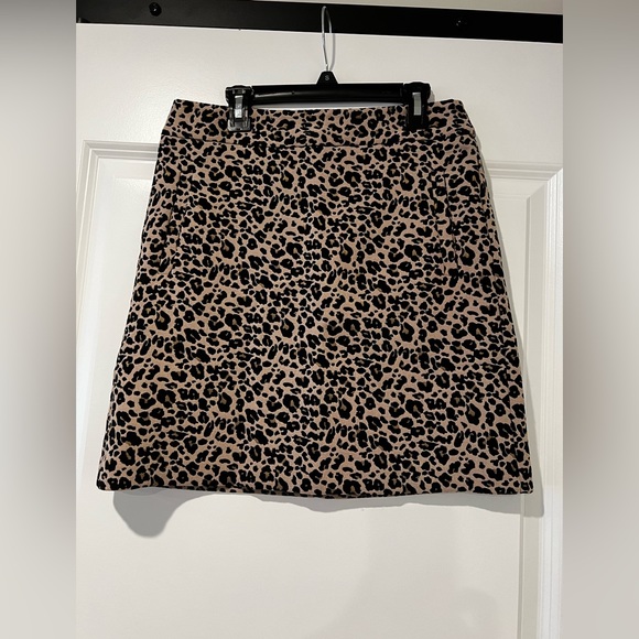 Loft Cheetah Mini Skirt - Picture 2 of 5